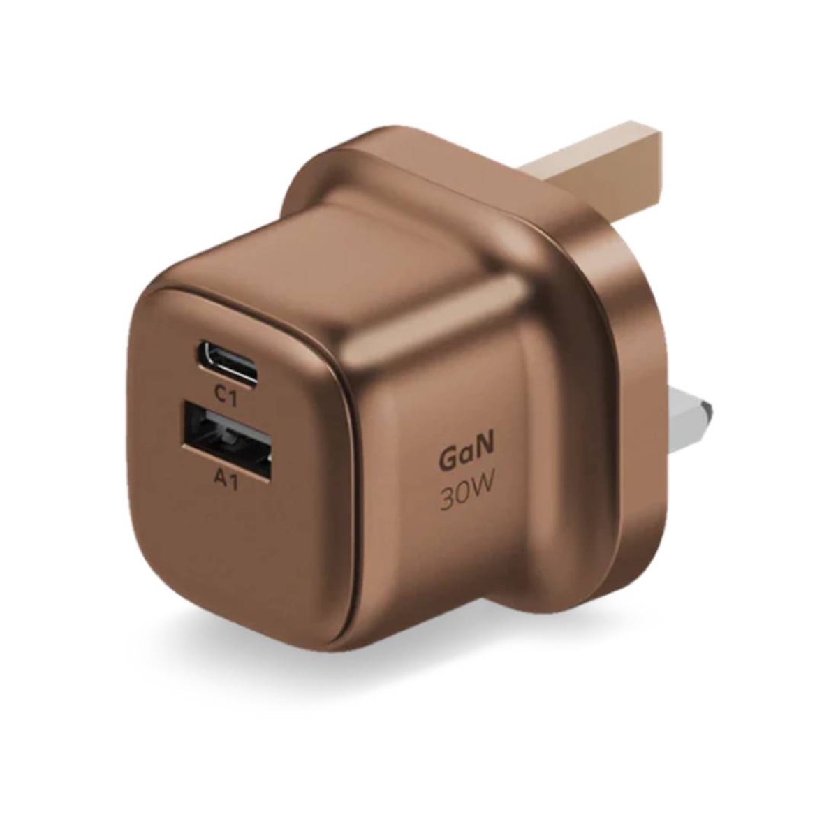 momax-1-charge-gan-30w-2-port-charger-desert-titanium