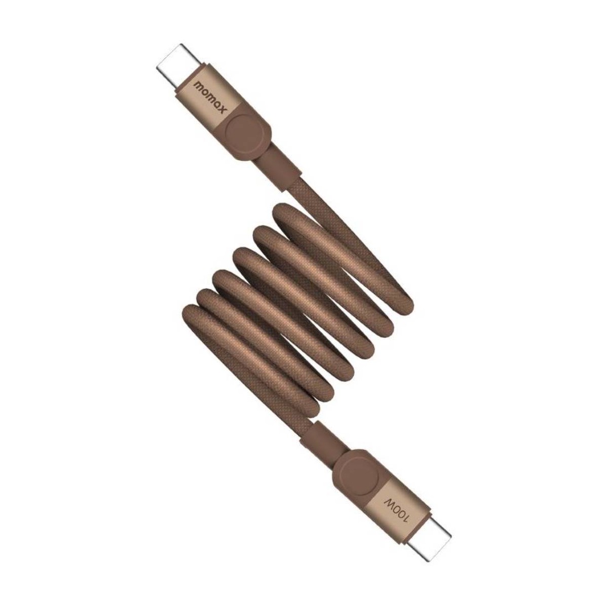 momax-mag-link-100w-usb-c-to-usb-c-magnetic-cable-1m-desert-titanium