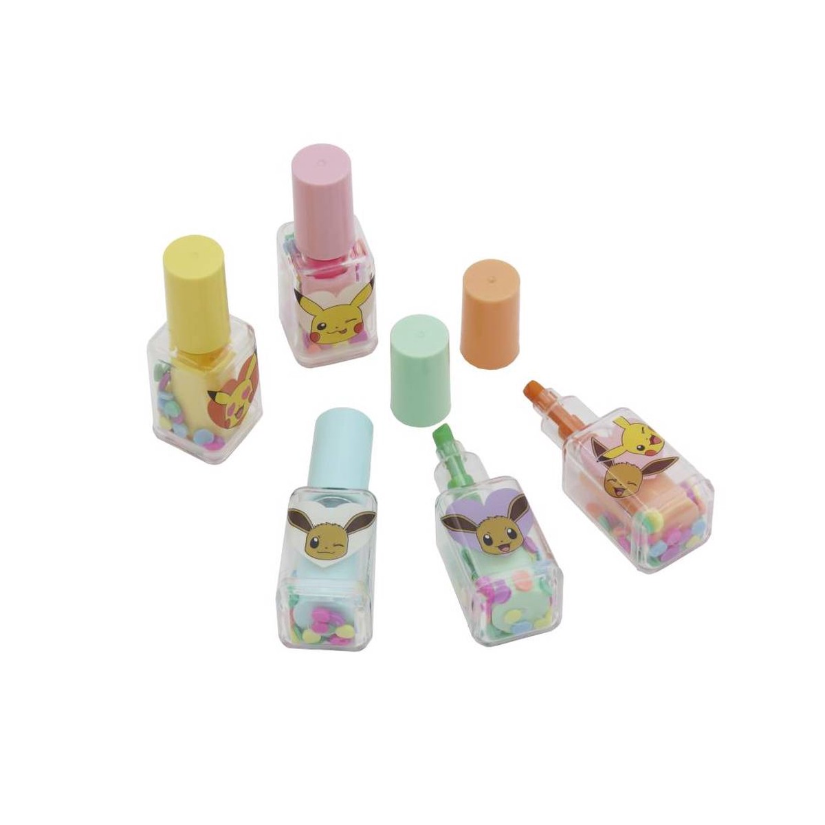 pokmon-set-of-5-nail-lacquer-shaped-highligthers-flowers-collection