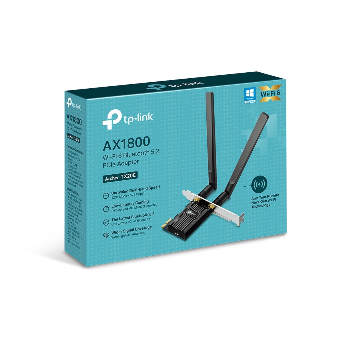 tp-link-wifi-6-pcie-wifi-card-for-desktop-pc-ax1800-archer-tx20e-bluetooth-5-2